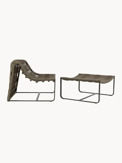 Sillones De Jardín|Sillones De Jardí­N>Teporia Taburete de exterior Juta Verde oliva