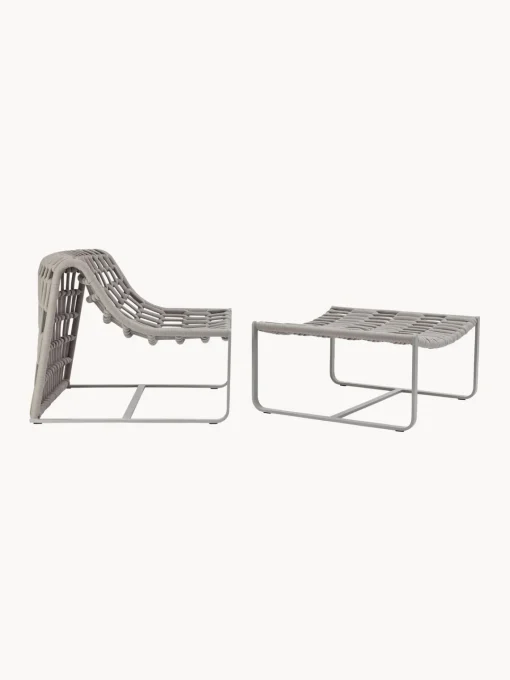 Sillones De Jardín|Sillones De Jardí­N>Teporia Taburete de exterior Juta Gris claro