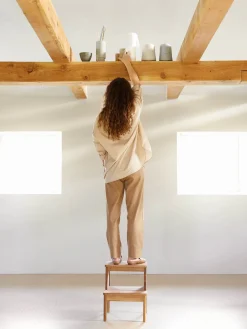 Discount Taburete de madera A Line Pufs Y Otomanos|Pufs Y Otomanos