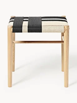 Outlet Taburete de madera de fresno Mani Pufs Y Otomanos|Pufs Y Otomanos