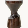 Pufs Y Otomanos|Pufs Y Otomanos>HKLIVING Taburete de madera de mango Burgundy