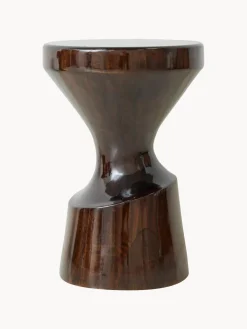 Pufs Y Otomanos|Pufs Y Otomanos>HKLIVING Taburete de madera de mango Burgundy