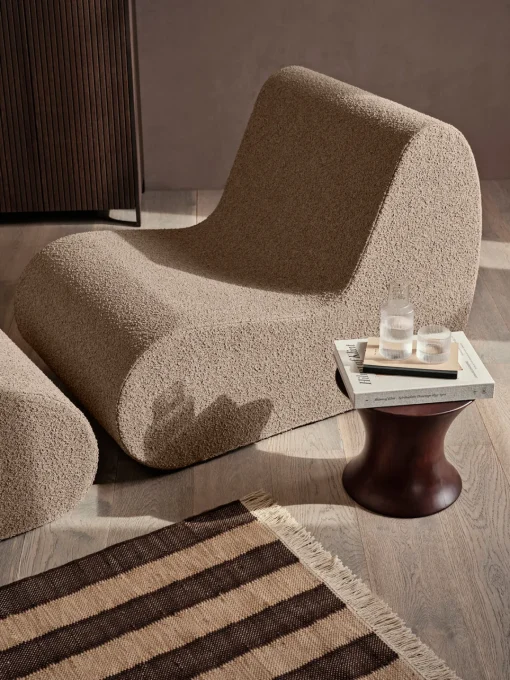 Pufs Y Otomanos|Mesas Auxiliares>Ferm Living Taburete de madera de mango Spin