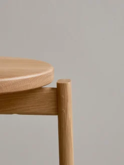 Best Taburete de madera de roble Passage Taburetes Altos|Sillas