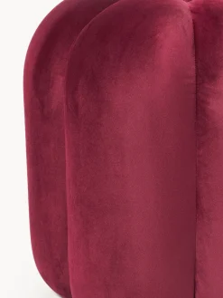 Pufs Y Otomanos|Pufs Y Otomanos></noscript>Westwing Collection Taburete de terciopelo Cali Terciopelo rojo vino