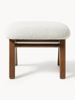 Sillones Pequeños|Sillones></noscript>Westwing Collection Taburete en tejido bouclé Shenay