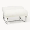Taburete en tejido bouclé Pavlos Sillones Pequeños|Sillones