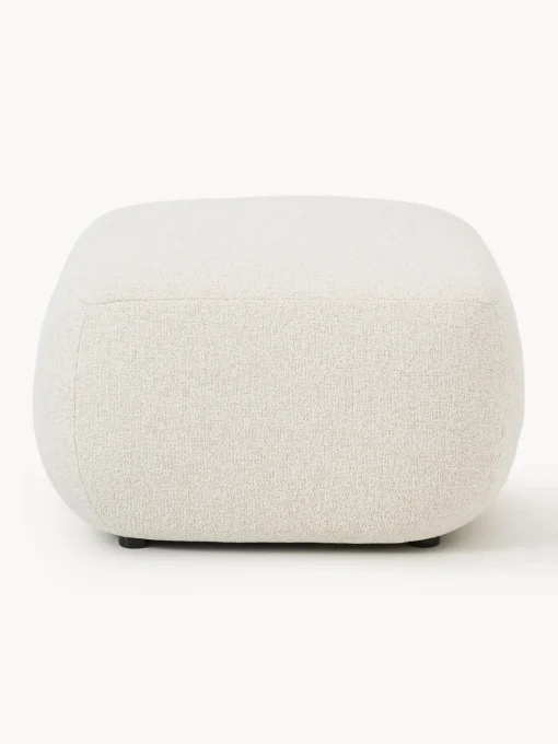 Outlet Taburete en tejido bouclé Sofia Reposapiés|Sofás