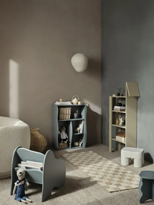 Decoración Infantil|Mesas Y Sillas Infantiles>Ferm Living Kids Taburete infantil artesanal Podo Blanco