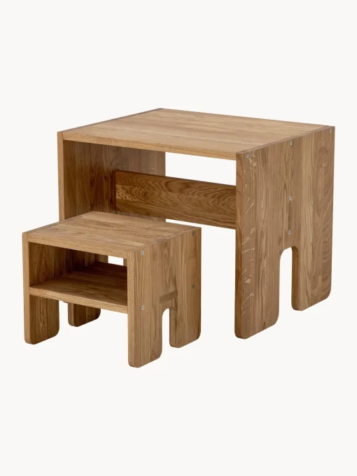 Decoración Infantil|Mesas Y Sillas Infantiles>Bloomingville Mini Taburete infantil de madera de roble Bas
