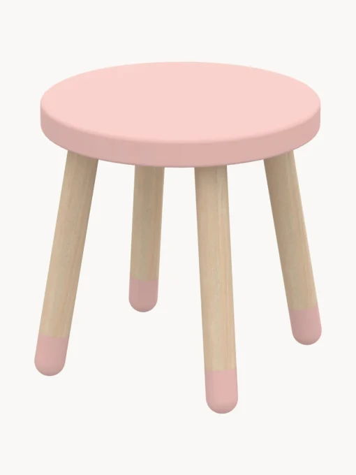 Mesas Y Sillas Infantiles|Decoración Infantil>Flexa Taburete infantil de madera Dots Rosa clara, madera