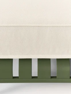 Sofás De Exterior|Sofás De Exterior></noscript>Westwing Collection Taburete para exterior Caio Blanco Off White, verde oliva