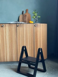 Pufs Y Otomanos|Pufs Y Otomanos></noscript>Gejst Taburete plegable de madera de fresno Reech Negro