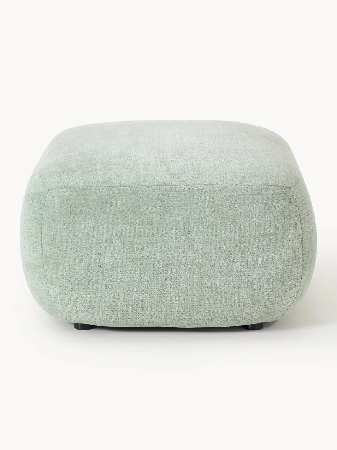 Reposapiés|Sofás>Westwing Collection Taburete Sofia Terciopelo verde salvia