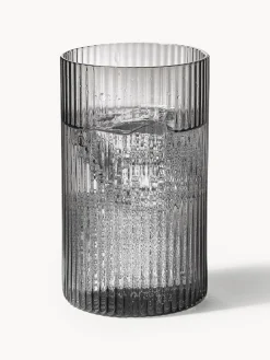 Vasos|Vajillas Completas></noscript>Ferm Living Tapa soplada para jarra Ripple Gris transparente brillante