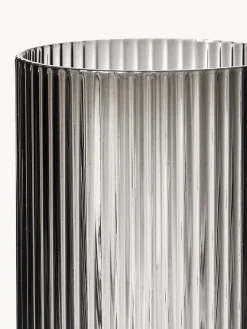 Vasos|Vajillas Completas></noscript>Ferm Living Tapa soplada para jarra Ripple Gris transparente brillante