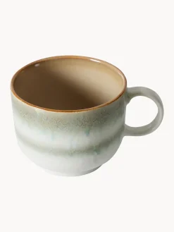 Tazas Y Mugs|Vajillas Completas></noscript>HKLIVING Taza artesanal con esmalte reactivo 70's Tonos verdes, blanco