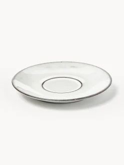 Tazas Y Mugs|Vajillas Completas></noscript>Broste Copenhagen Taza artesanal con platito Nordic Sand Tonos blancos y grises
