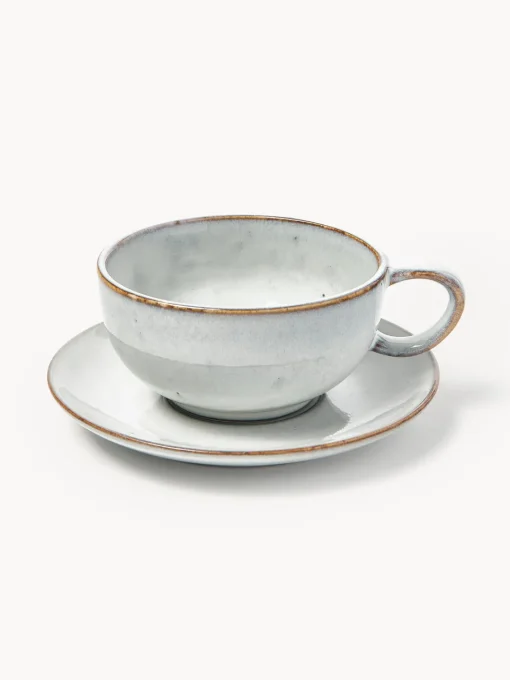 Online Taza artesanal con platito Tazas Y Mugs|Vajillas Completas