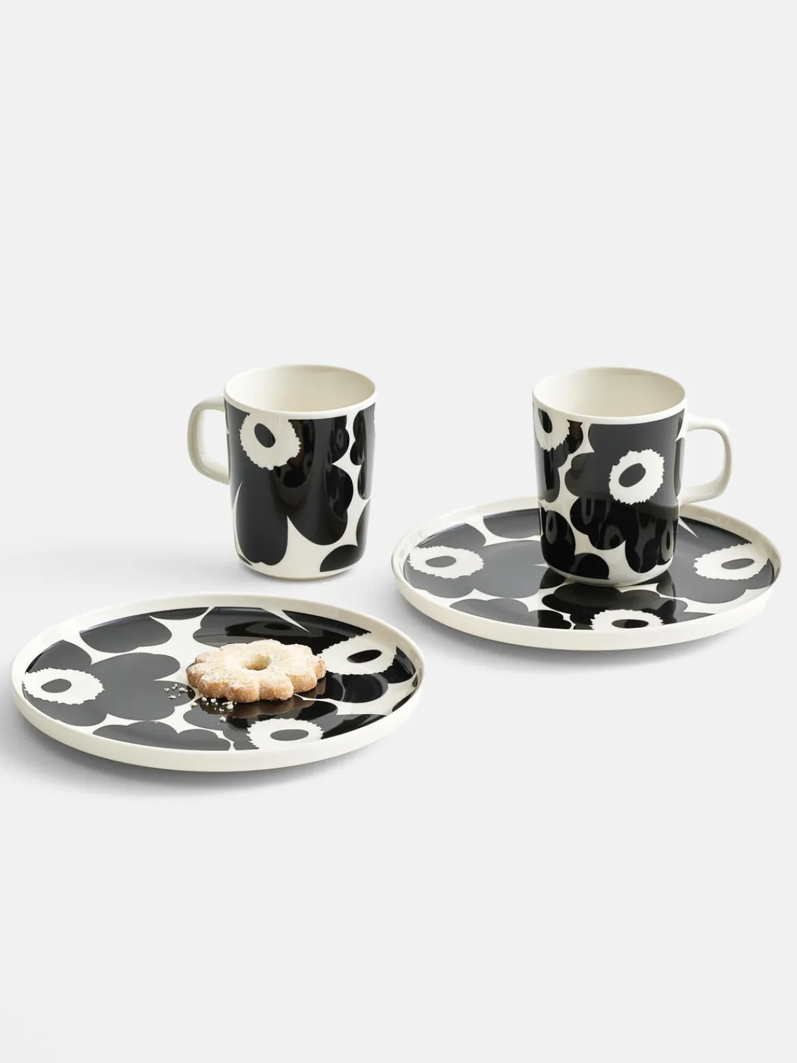 Tazas Y Mugs|Vajillas Completas>Marimekko Taza Unikko Blanco, negro