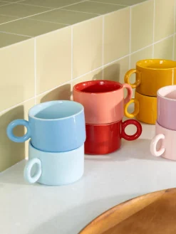 Tazas Y Mugs|Menaje De Mesa></noscript>&k Amsterdam Tazas artesanales Chiquito, 2 uds. Tonos azules