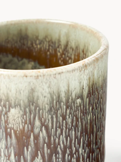 Tazas Y Mugs|Vajillas Completas>Westwing Collection Tazas artesanales con esmalte reactivo Danza, 4 uds. Tonos de marrón, beige, con gradiente de color