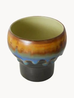 Tazas Y Mugs|Vajillas Completas></noscript>HKLIVING Tazas artesanales de gres 70's, 2 uds. Lila, negro, marrón claro, azul