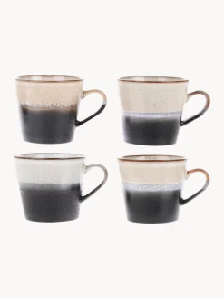 New Tazas artesanales 70's, 4 uds. Tazas Y Mugs|Vajillas Completas