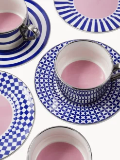 Best Tazas con platitos artesanales Aunty, 4 uds. Tazas Y Mugs|Menaje De Mesa