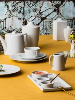 Tazas con platitos de porcelana artesanales Cosmopolitan, 2 uds. Tazas De Espresso|Vajillas Completas