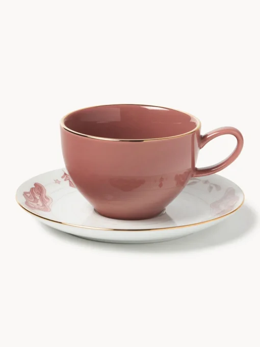 Tazas Y Mugs|Vajillas Completas>Westwing Collection Tazas de café artesanales con platitos Mystic, 4 uds.