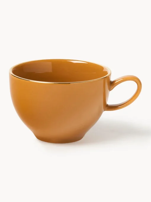 Tazas Y Mugs|Vajillas Completas>Westwing Collection Tazas de café artesanales con platitos Mystic, 4 uds.