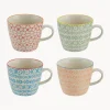 Hot Tazas de café Carla, 4 uds. Tazas Y Mugs|Menaje De Mesa