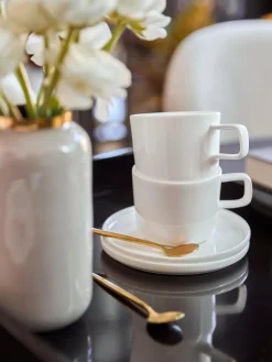 Tazas Y Mugs|Vajillas Completas>ASA Selection Tazas de café con platitos de porcelana Oco, 6 uds.