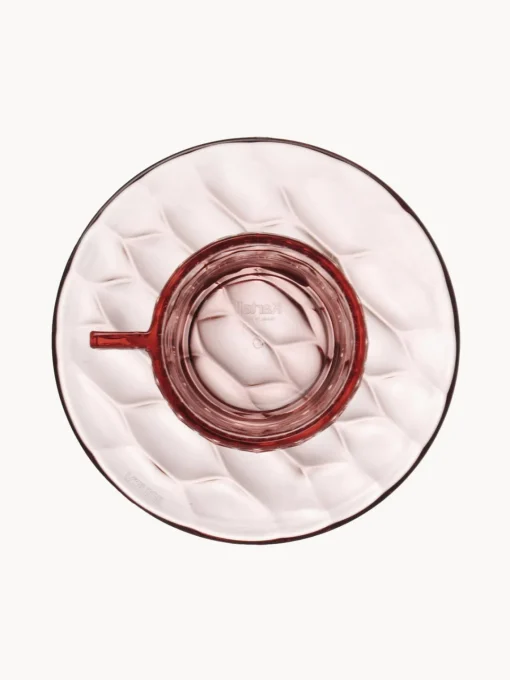 Tazas Y Mugs|Vajillas Completas>Kartell Tazas de café con platitos con relieves Jellies, 4 uds. Rosa
