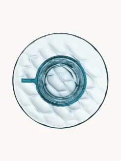 New Tazas de café con platitos con relieves Jellies, 4 uds. Tazas Y Mugs|Vajillas Completas