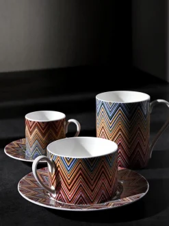 Tazas Y Mugs|Vajillas Completas></noscript>Missoni Tazas de café con platitos de porcelana Fine Bone China Jarris, 2 uds.