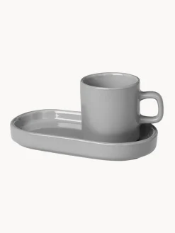 Tazas De Espresso|Vajillas Completas></noscript>blomus Tazas de café espresso con platitos Pilar, 2 uds.