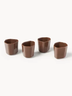 Sale Tazas de café espresso de porcelana con forma orgánica Joana, 4 uds. Tazas De Espresso|Vajillas Completas