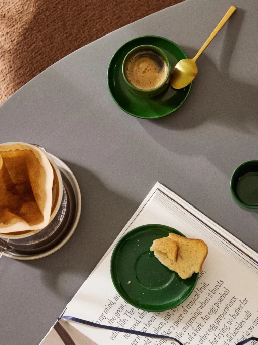 Discount Tazas de café espresso de porcelana con platitos Nessa, 4 uds. Tazas De Espresso|Vajillas Completas