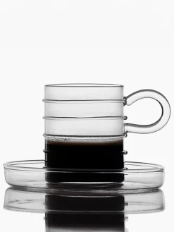 Outlet Tazas de espresso artesanales Deco' Clear, 6 uds. Tazas De Espresso|Vajillas Completas