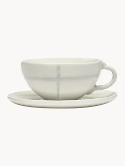Tazas De Espresso|Vajillas Completas></noscript>SERAX Tazas de espresso de porcelana con esmalte reactivo Zuma, 2 uds. Blanco, gris claro, brillante