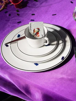 Tazas Y Mugs|Vajillas Completas>Meissen Tazas de porcelana con borde platino pintado a mano Vitruv, 2 uds. Blanco con borde de platino
