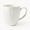 Tazas Y Mugs|Vajillas Completas>Westwing Collection Tazas de porcelana con relieves Sali, 2 uds.