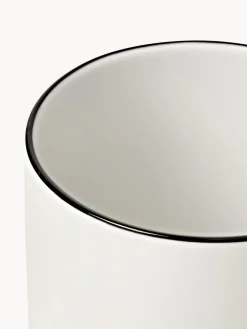 Tazas Y Mugs|Vajillas Completas></noscript>Westwing Collection Tazas de porcelana Facile, 2 uds. Blanco Off White con borde negro