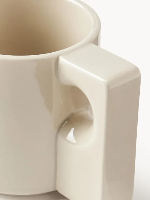 Tazas Y Mugs|Vajillas Completas>Westwing Collection Tazas de porcelana Keira, 2 uds. Blanco Off White