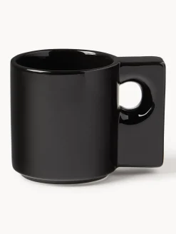 Tazas Y Mugs|Vajillas Completas>Westwing Collection Tazas de porcelana Keira, 2 uds. Negro