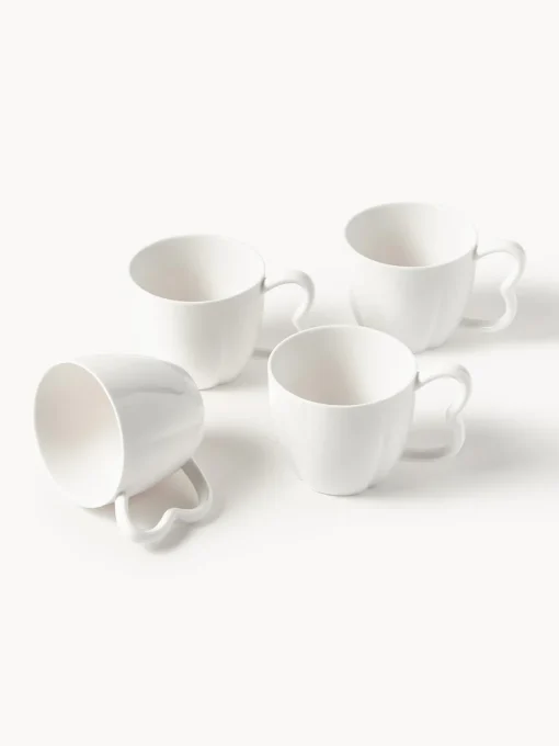 Tazas Y Mugs|Vajillas Completas>Westwing Collection Tazas de porcelana Nera, 4 uds.