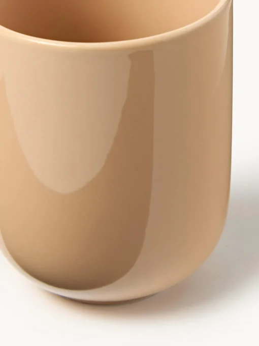 Tazas Y Mugs|Vajillas Completas>Westwing Collection Tazas de porcelana Nessa, 4 uds. Melocotón brillante