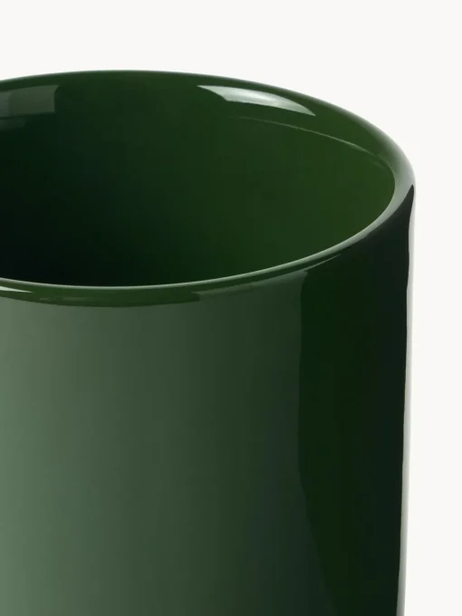 Tazas Y Mugs|Vajillas Completas>Westwing Collection Tazas de porcelana Nessa, 4 uds. Verde oscuro brillante